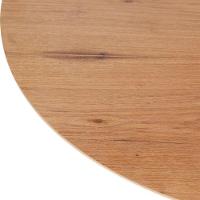 Mesa Saarinen Lateral Freijó 42cm - Base Branca - 2