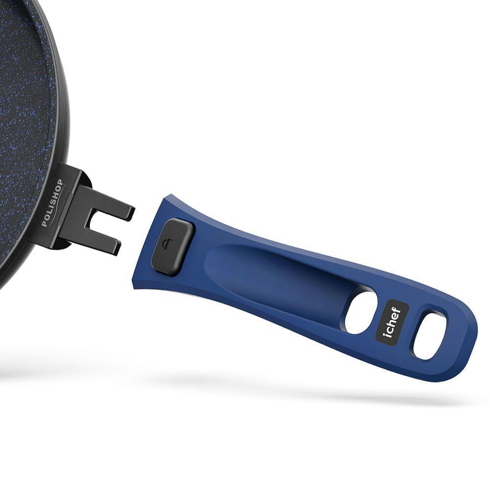 Panela Family Size 24cm Ichef Ultra Polishop Shark Series - Azul | Ichef - 4