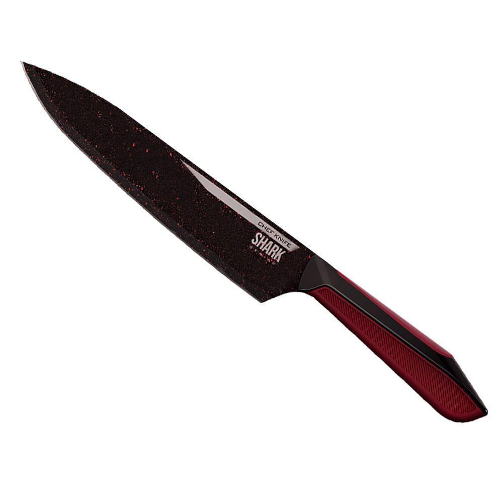 Conjunto De Facas Ichef Polishop - Professional Cut - Shark Series - Red | Ichef - 5