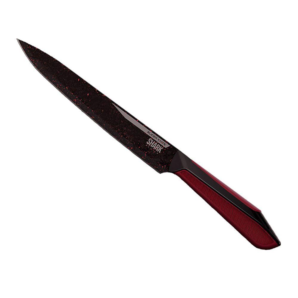 Conjunto De Facas Ichef Polishop - Professional Cut - Shark Series - Red | Ichef - 6