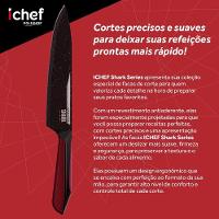 Conjunto De Facas Ichef Polishop - Professional Cut - Shark Series - Red | Ichef - 2