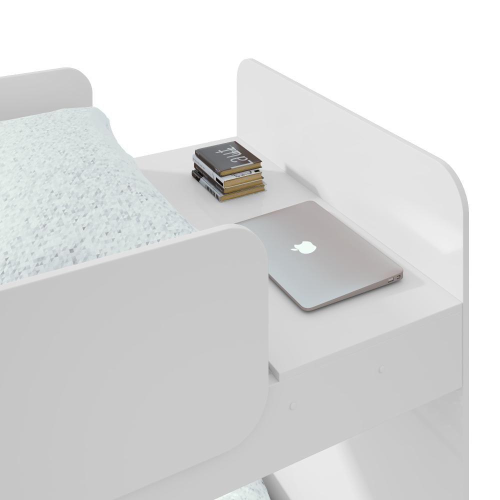 Beliche Solteiro Olga Cantos Arredondados Com Led Branco - Lopas - 2