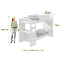 Beliche Solteiro Olga Cantos Arredondados Com Led Branco - Lopas - 5