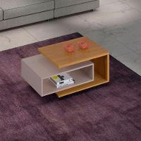 Mesa De Centro Diva Candian Jcm Movelaria Nature Com Off White - 1