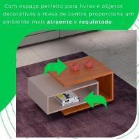 Mesa De Centro Diva Candian Jcm Movelaria Cinamomo Com Off White