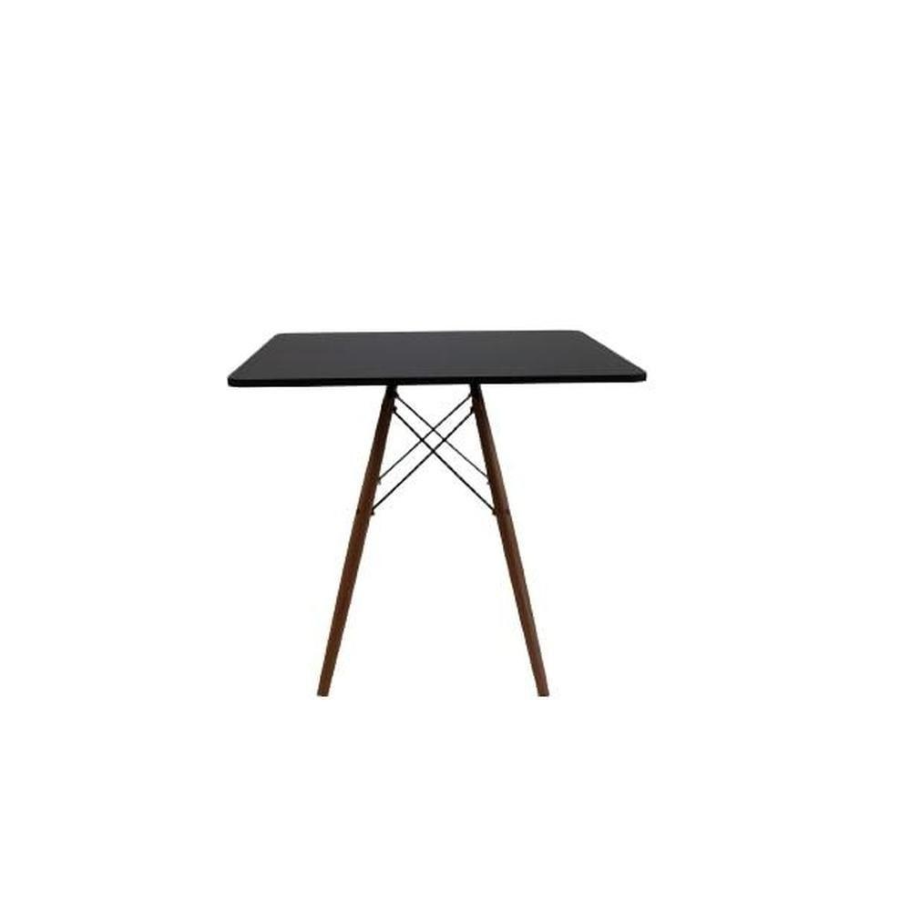 Kit Mesa Eiffel Preta Quadrada 90x90 + 04 Cadeiras Eiffel - 7