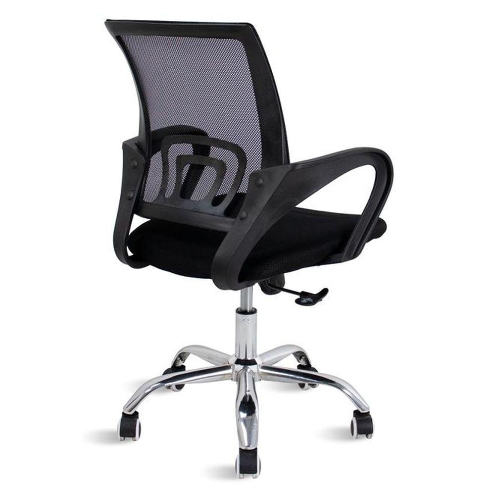 Kit 2 Cadeiras De Escritório Mesh New Java Secretária Ergonômica Sala De Reunião - 3