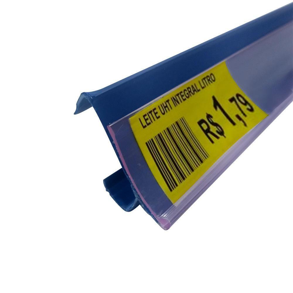 Gôndola Prateleira Preta 5 Níveis 40x30 New Plus 1,70 Parede Inicial Pe Azul - Sa Gôndolas - 2