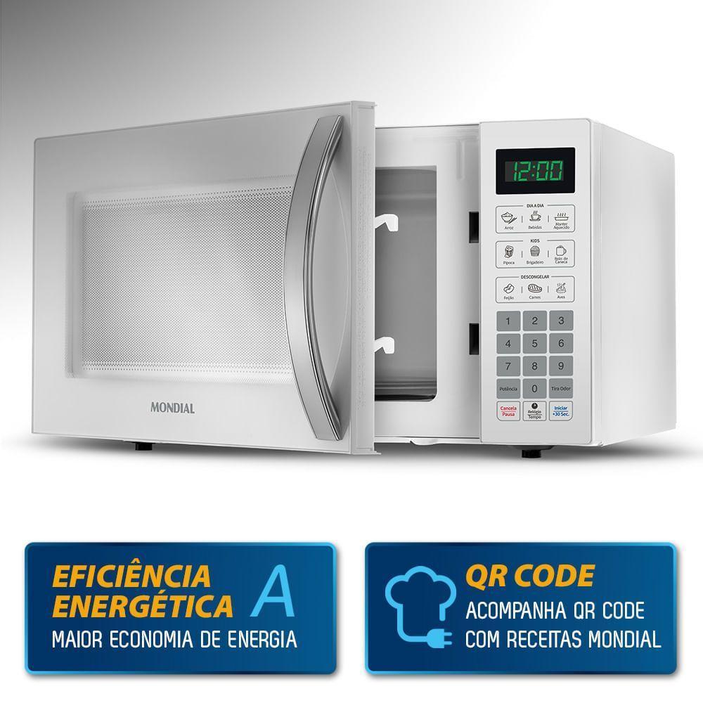 Micro-ondas 34l Mondial Mo-02-34-w 127v/60hz . - 3