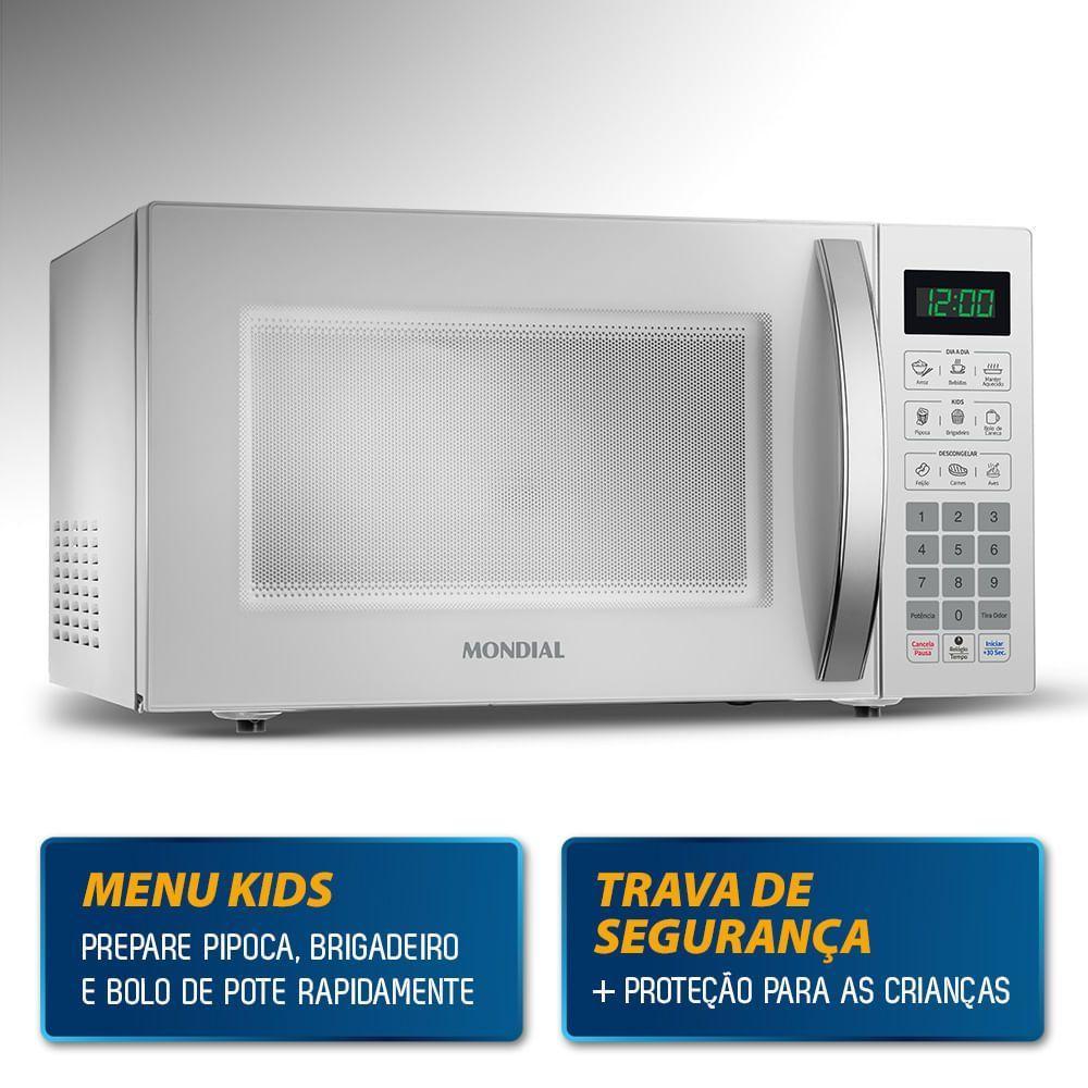 Micro-ondas 34l Mondial Mo-02-34-w 127v/60hz . - 5