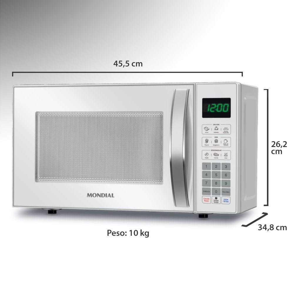 Micro-ondas 21l Mondial Mo-01-21-w 220v/60hz . - 2