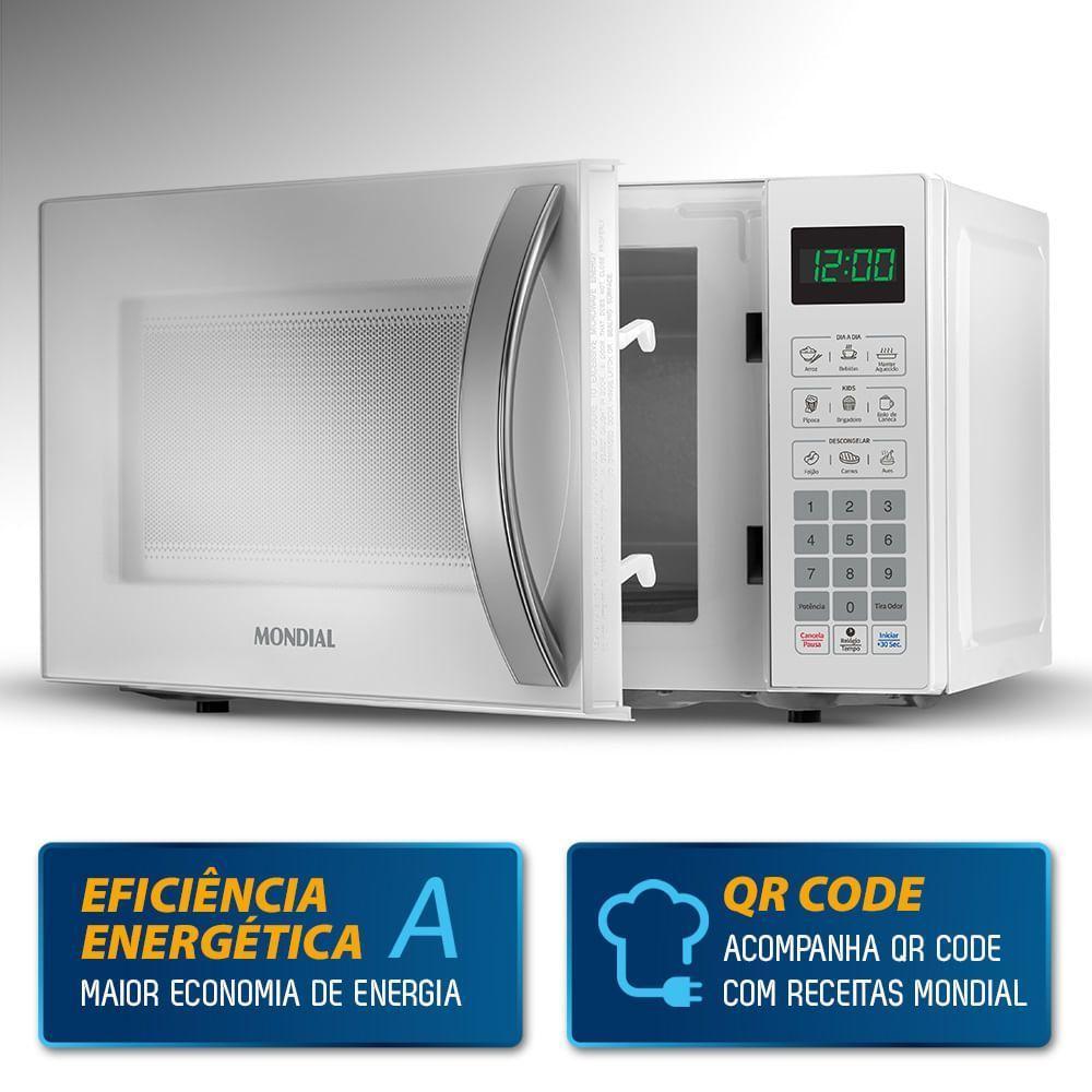 Micro-ondas 21l Mondial Mo-01-21-w 220v/60hz . - 3