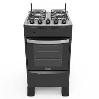 Fogão 4 Bocas A Gás Acendimento Automático Realce Bivolt Cr209 Preto Preto 127/220 - 1