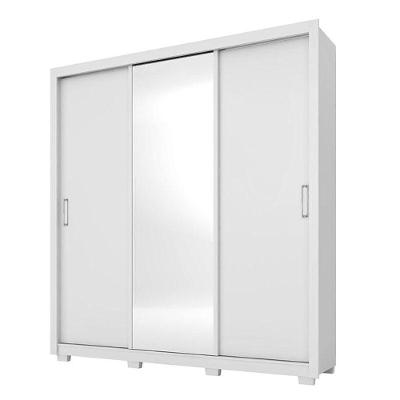 Guarda Roupa Casal Residence 3 Portas Deslizantes 2 Gavetas Branco MDP
