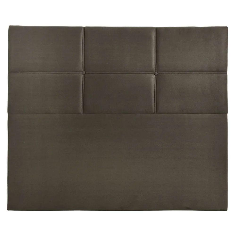 Cabeceira Estofada Milena 1,40 Casal Suede Shop Das Cabeceir Castor - 1