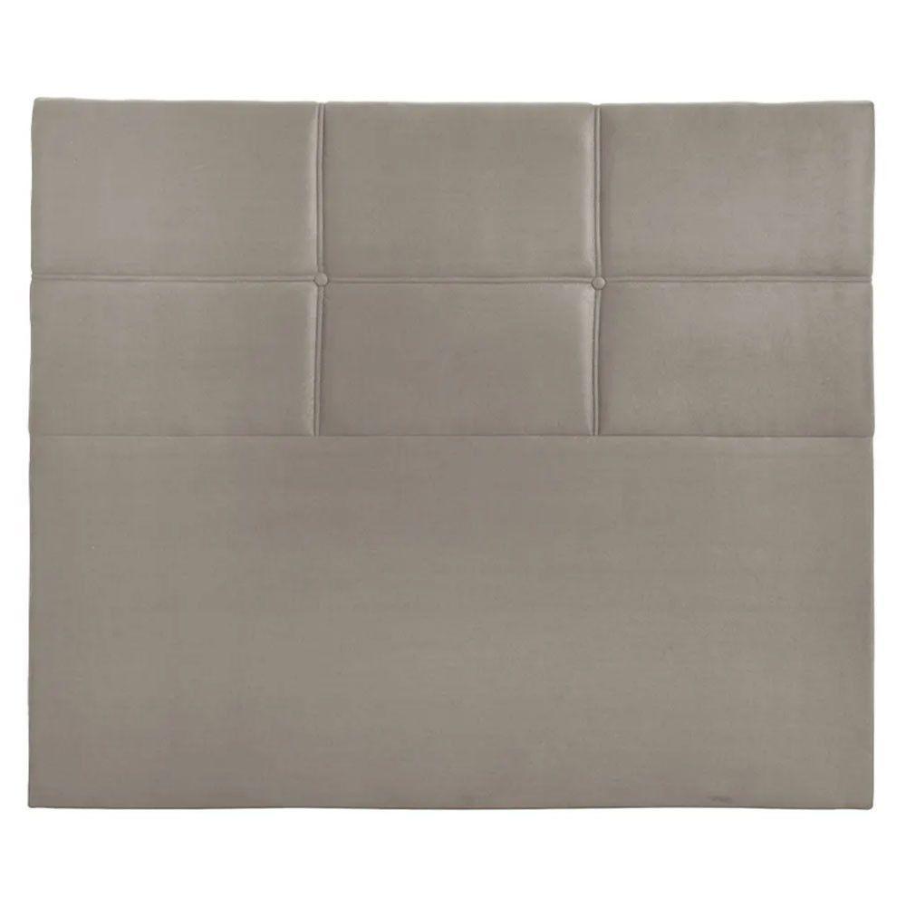 Cabeceira Estofada Milena 1,40 Casal Shop Das Cabeceiras Bege Marfim - 1