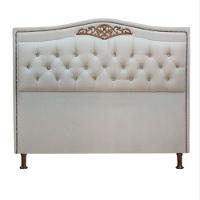Cabeceira Estofada Holanda 1,95 King Size Linho Shop Das Cabeceiras Carvalho - 1
