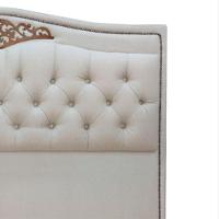 Cabeceira Estofada Holanda 1,95 King Size Linho Shop Das Cabeceiras Carvalho - 5