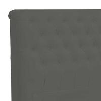 Cabeceira Dama 1,95 Cm Cama Box King Size Suede Grafite - 4