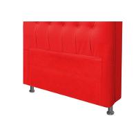 Cabeceira Dama 1,40 Cm Para Cama Box Casal Corino Vermelho - 4