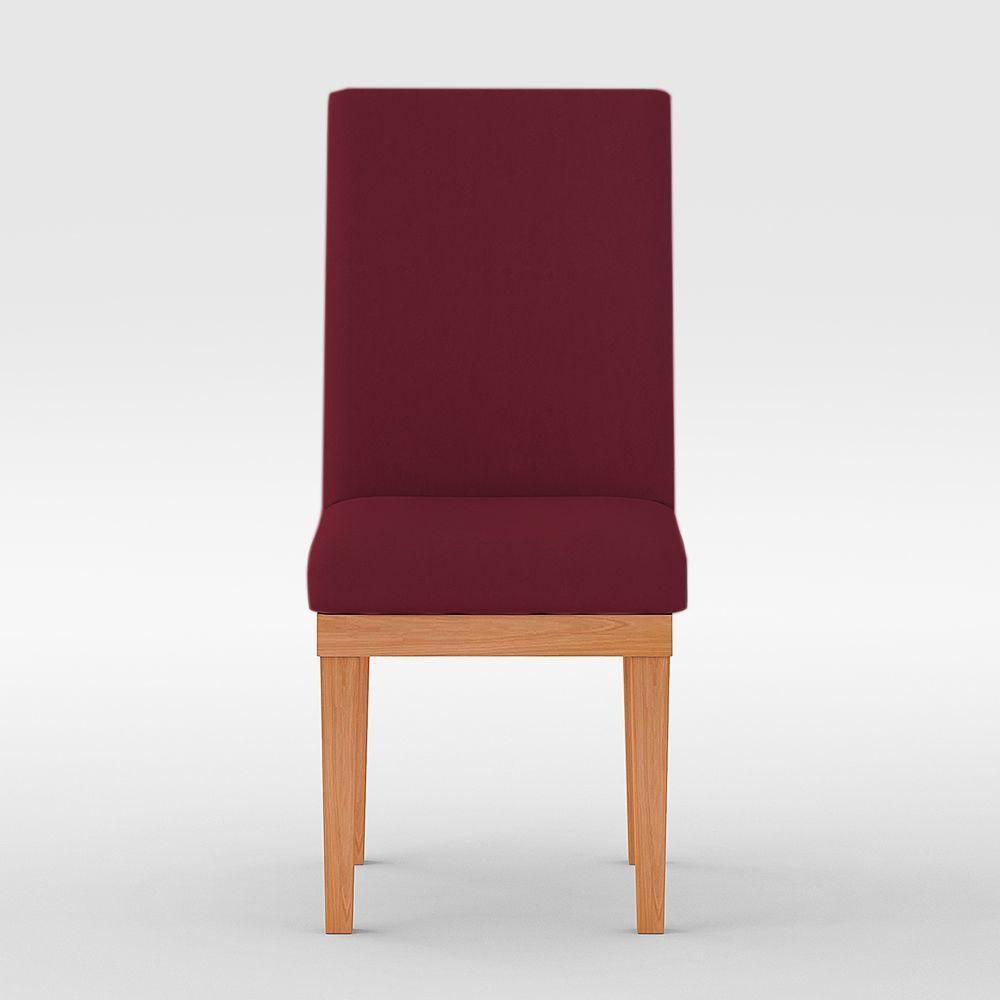 Cadeira Estofada Para Mesa De Jantar marsala - 4