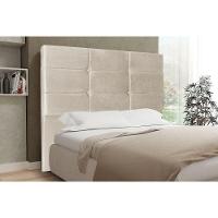 Cabeceira Tóquio 1,95 Cm Cama Box King Suede Bege - 2
