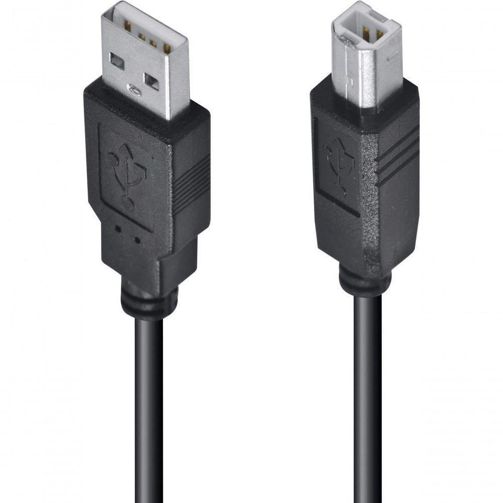 Cabo Usb Para Impressora A Macho X B Macho 2.0 - 3m Uambm-3 - Pc - 10 - 2