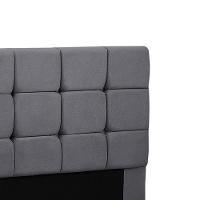 Cabeceira Julia King 195cm Suede Chumbo Shop Das Cabeceiras Chumbo