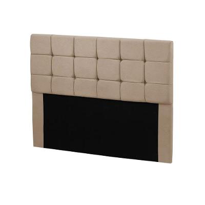 Cabeceira Julia King 195cm Suede Bege Shop Das Cabeceiras Bege