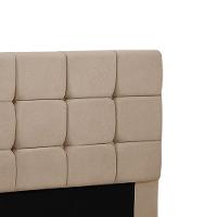 Cabeceira Julia King 195cm Suede Bege Shop Das Cabeceiras Bege - 3