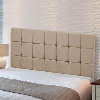Cabeceira Julia King 195cm Suede Bege Shop Das Cabeceiras Bege - 5