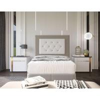 Cabeceira Havana 90cm Cama Box Solteiro Suede Bege - 3