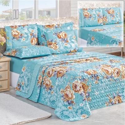 Coordenado Cobre Leito Naturale E Lençol Queen 7 Peças - Jasmine