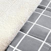 Edredom Coberdrom Austim King Original Sherpa E Manta - Cinza - 3