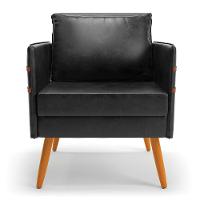 Kit 01 Namoradeira E 02 Poltronas Corano Castanho Preto - 6