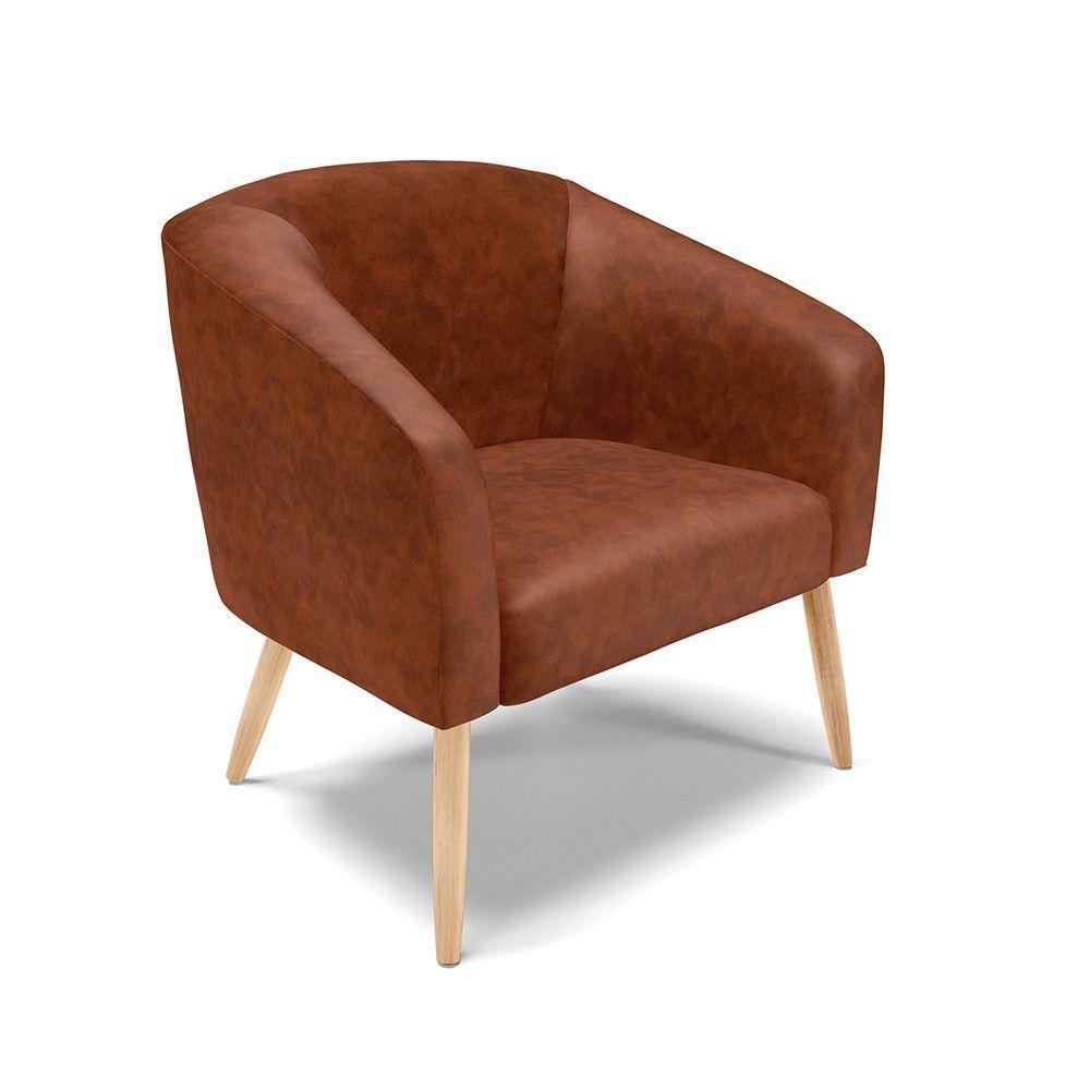 Kit 01 Namoradeira 02Lug E 02 Poltronas Stella Natural Nozes - 6