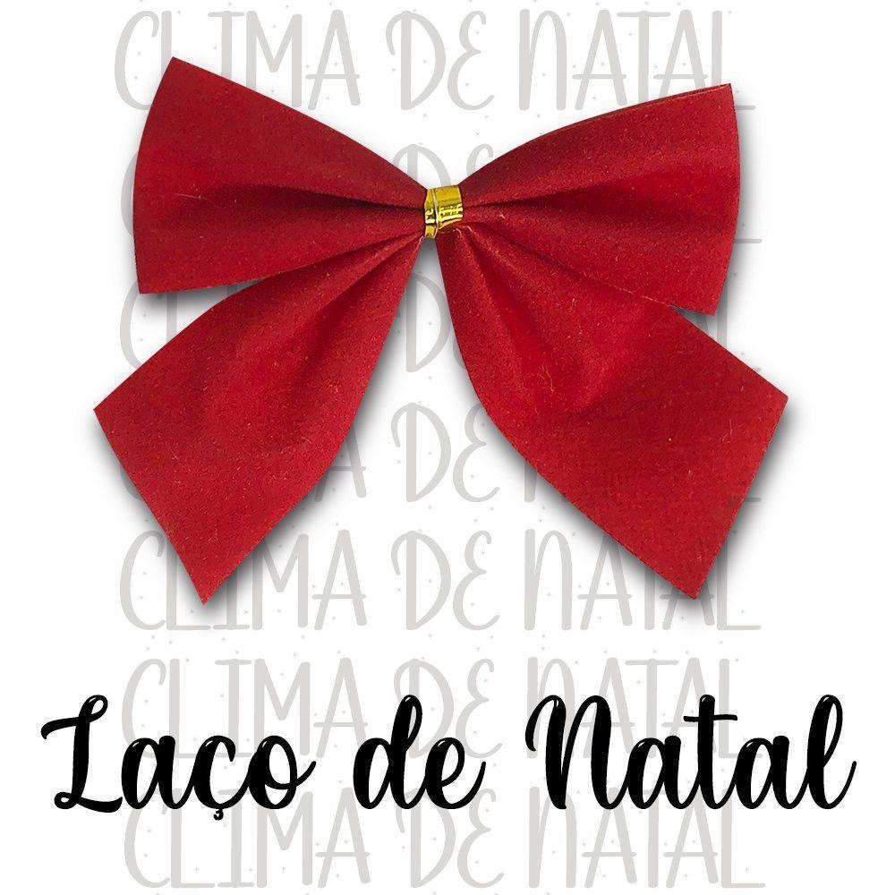 Kit 12 Laços Veludo Lacinhos Vermelho Decoração árvore Natal - 4