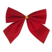 Kit 12 Laços Veludo Lacinhos Vermelho Decoração árvore Natal - 1