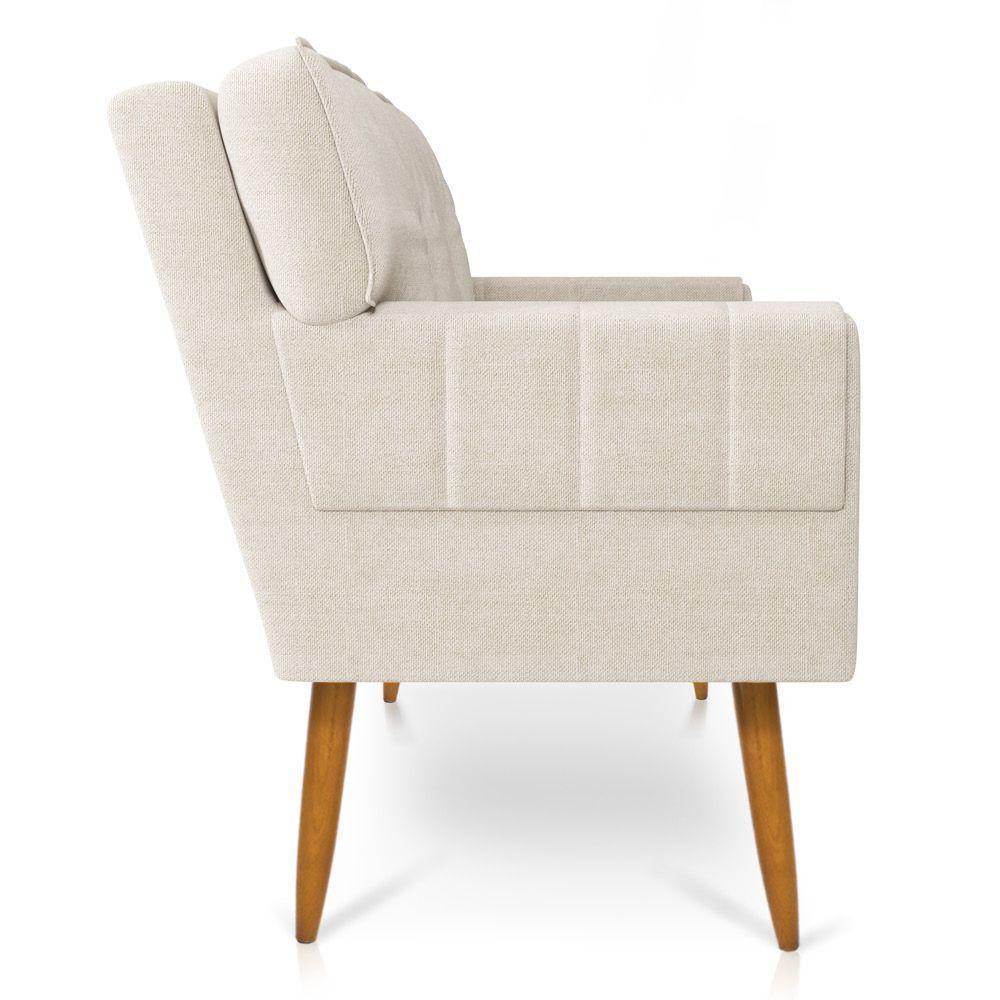 Kit Namoradeira E Poltrona Anitta Linho D'rossi A27 Areia - 4