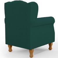 Poltrona De Amamentação Yara P02 Com Puff Paris Luis Xv L02 Bouclê Verde - Lyam Decor - 2