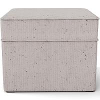 Poltrona De Amamentação Com Balanço E Puff Mavie L02 Linho Bege - Lyam Decor - 6