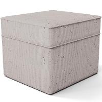 Poltrona De Amamentação Com Balanço E Puff Mavie L02 Linho Bege - Lyam Decor - 7