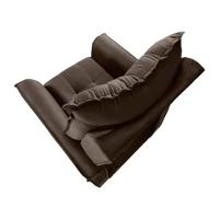 Poltrona Do Papai Reclinável King Veludo Shop Das Cabeceiras Marrom Chocolate - 7