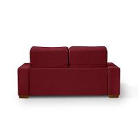 Sofá 3 Lugares 195cm C/ Molas Retrátil E Reclinável Vermelho - 2