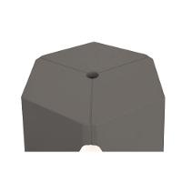 Banco Bee I'm In Cinza Mushroom Grifit - 3