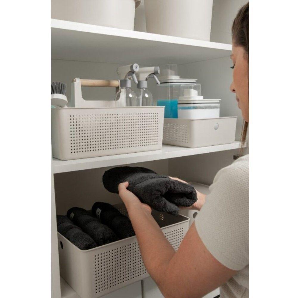 Kit Lavandeira Flow Com 02 Dispenser De Sabão 2,3 L + 01 Borrifador + 01 Rodo + 01 Cesto Branco Ou - 9