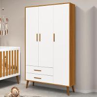 Guarda Roupa Infantil Isis 3 Portas E 2 Gavetas Branco/savana - Reller Móveis Branco/savana - 4