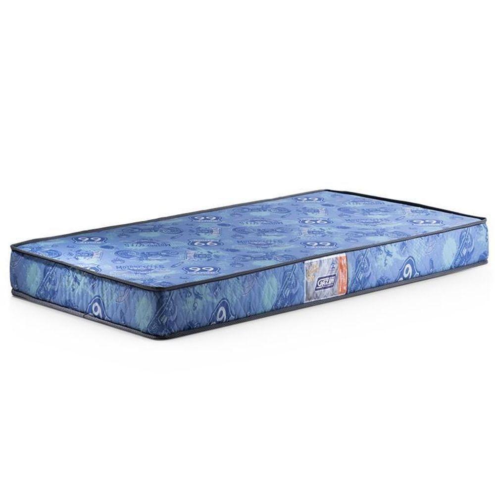 Cama Solteiro Simba Areia Fosco Com Pés Amadeirado E Colchão D20 - Reller Móveis Areia Fosco - 2