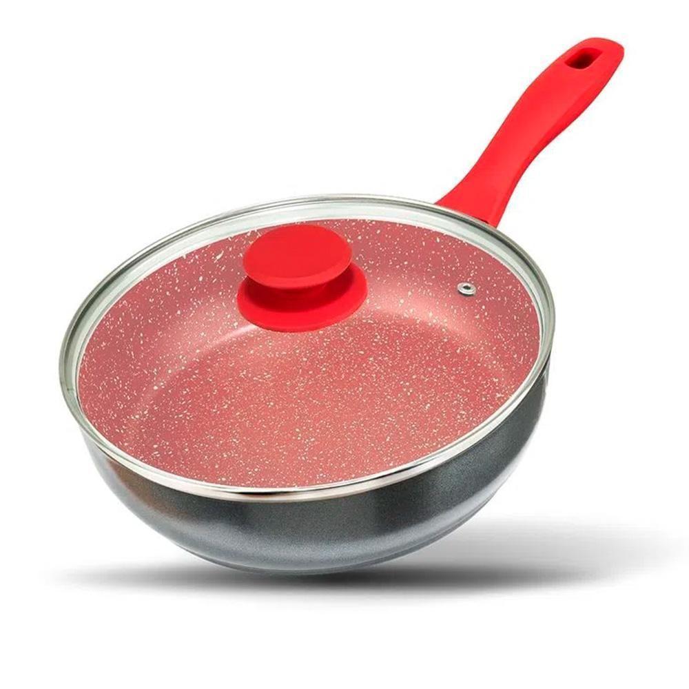 Panela Philco Definitive Pph240apr Redstone Com Tampa De Vidro 2,7l Cinza E Vermelho - 1