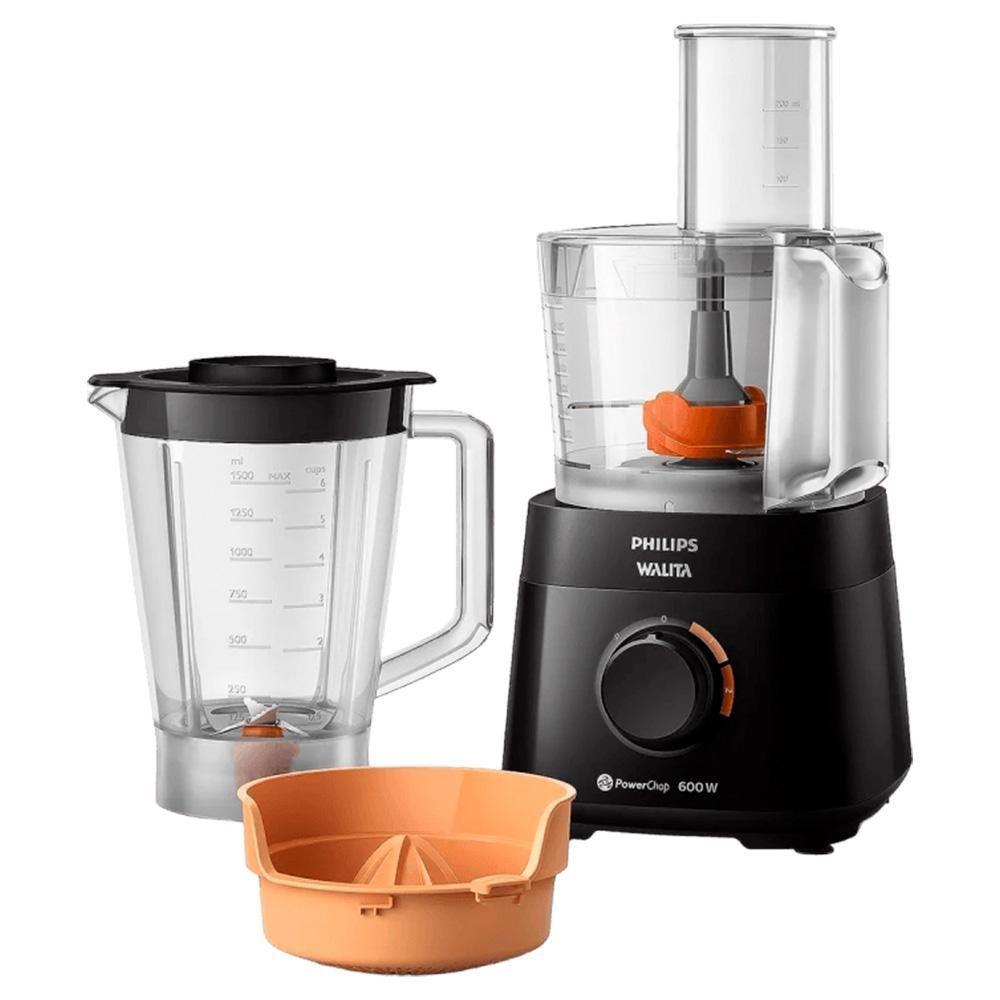 Multiprocessador De Alimentos Philips Walita Ri7300 Powerchop 600w Preto 127v - 1
